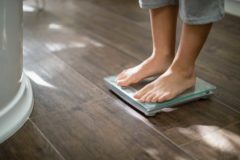 weighing on scales