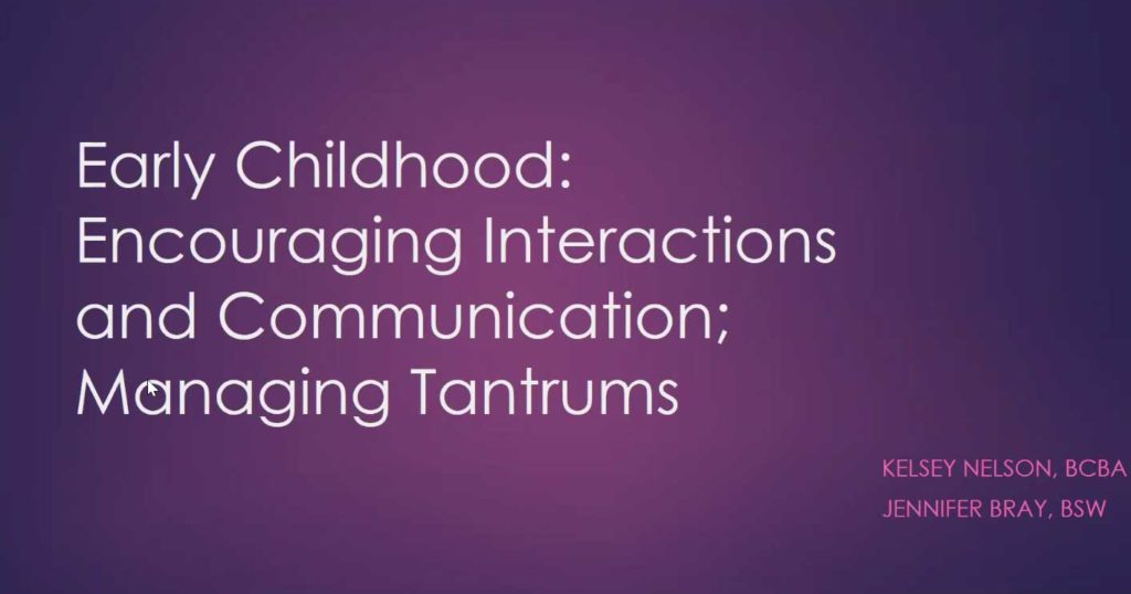 Managing Tantrums