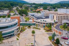 aerial view of Hamilton campus