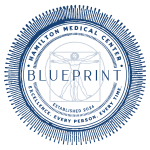 Blueprint man border Blue