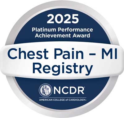 Chest pain award logo