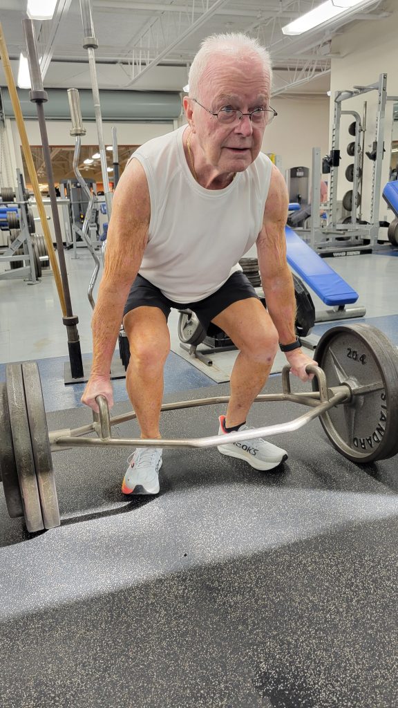 At 80, Bradley Wellness Center member deadlifts 300 pounds